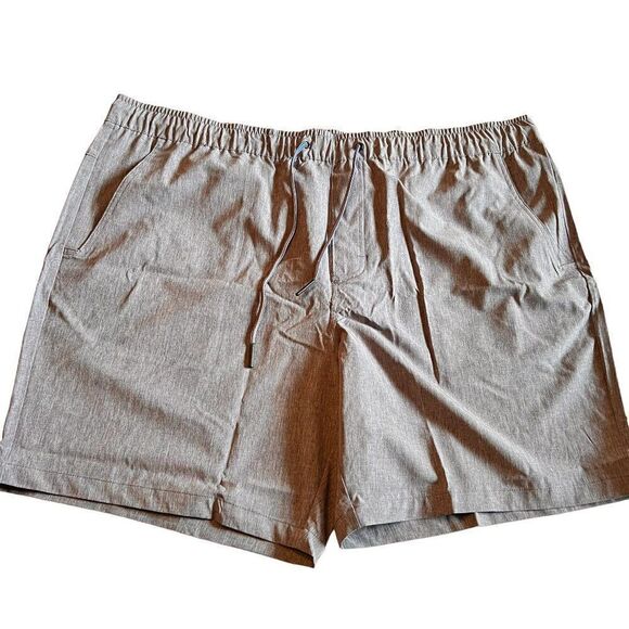 Eddie Bauer indigo blue pull on stretch poly men's shorts 3XL - Picture 1 of 11